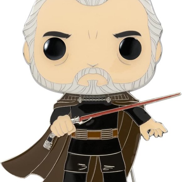 Star Wars Funko POP PIN 22 COUNT DOOKU Collectible Enamel Pin Removable Stand - Picture 2 of 3